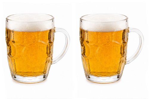 Set glass beer mugs 500ml - of,