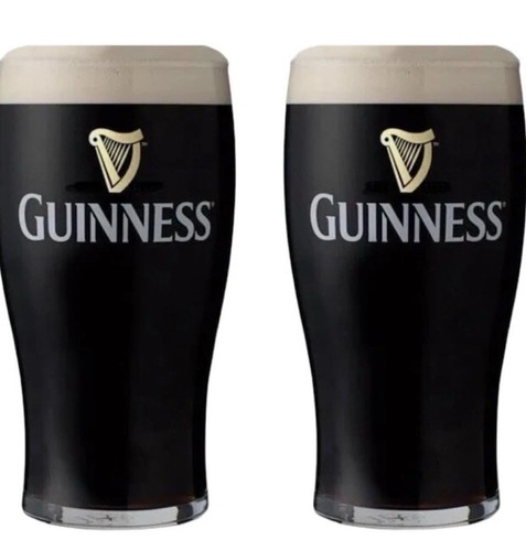 Guinness pint glasses - 2x,