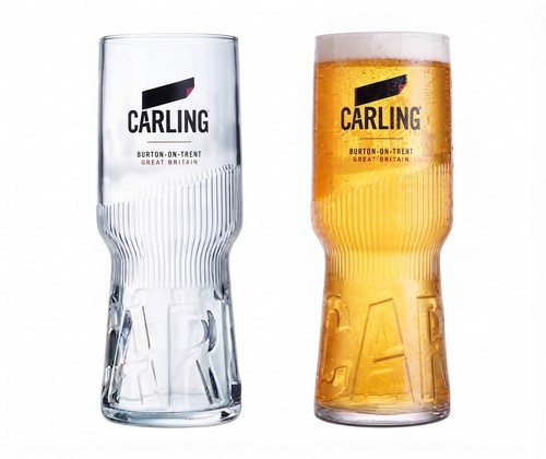 Carling pint glasses - 4,