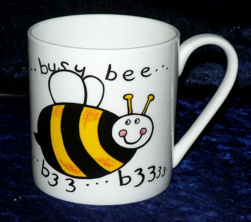 Bee pint bone china mug - mug,