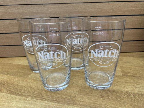 Natch cider pint glasses - 4,