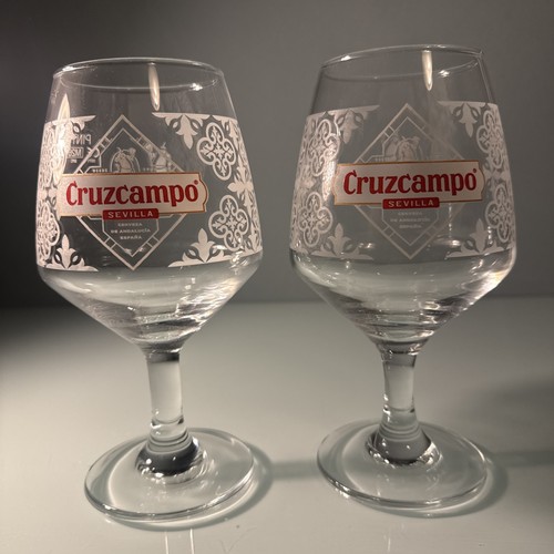 Cruzcampo pint glasses - cruzcampo,
