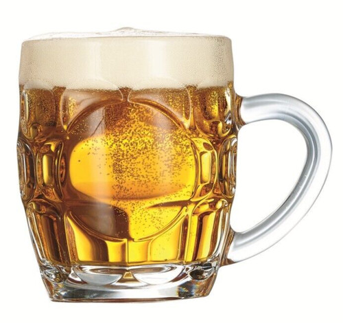 Half pint beer mug - half,